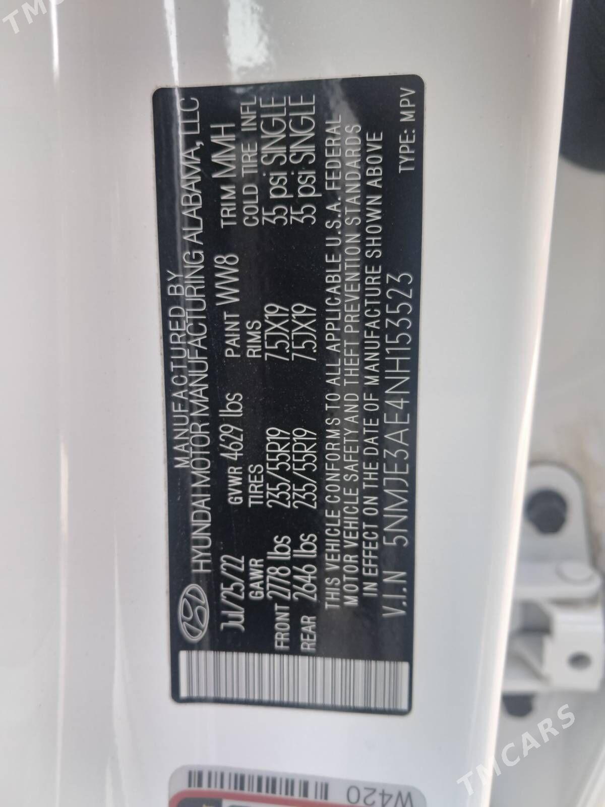 Hyundai Tucson 2022 - 355 000 TMT - Büzmeýin GRES - img 4