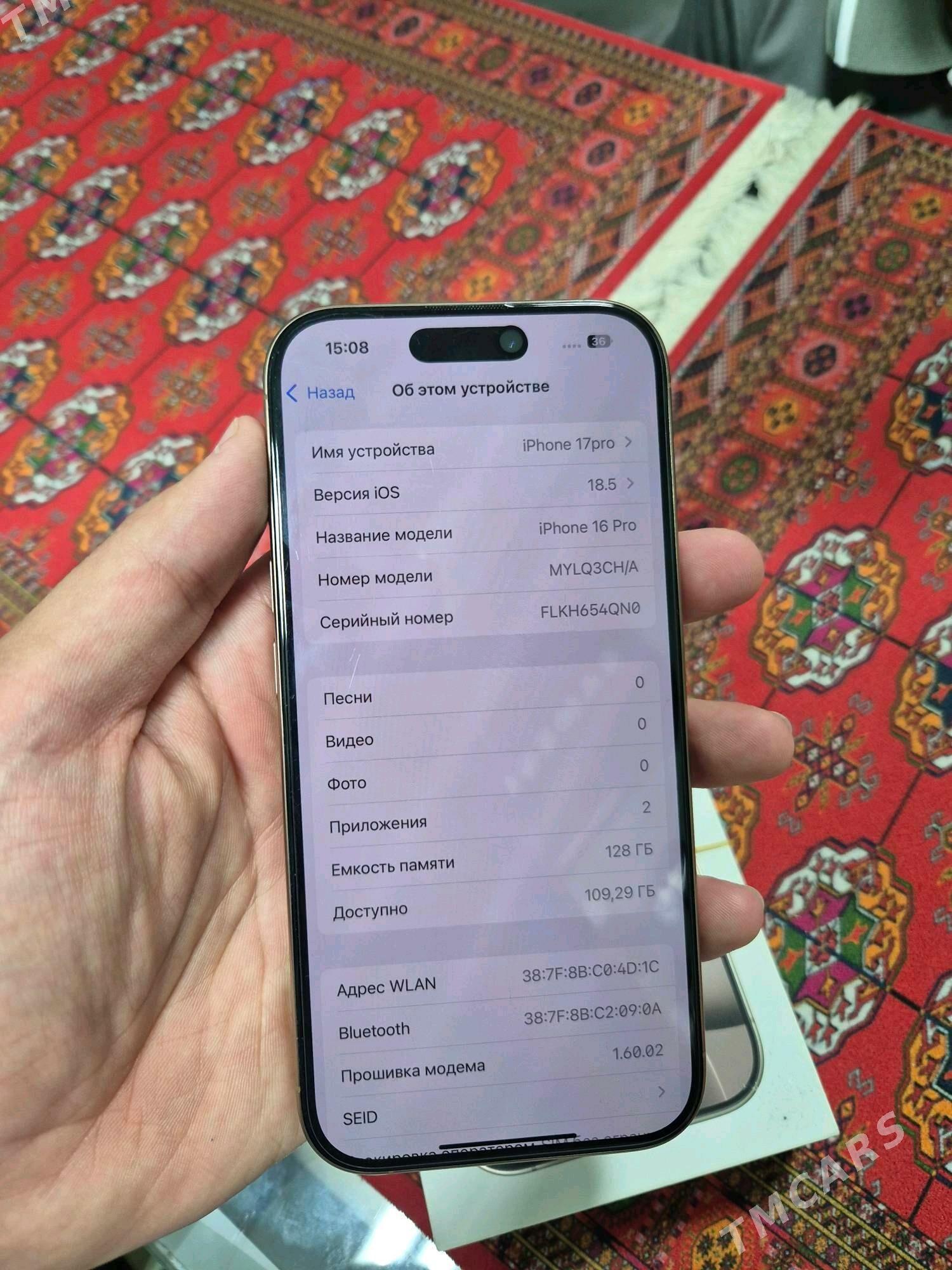 iphone 16pro - Ашхабад - img 6