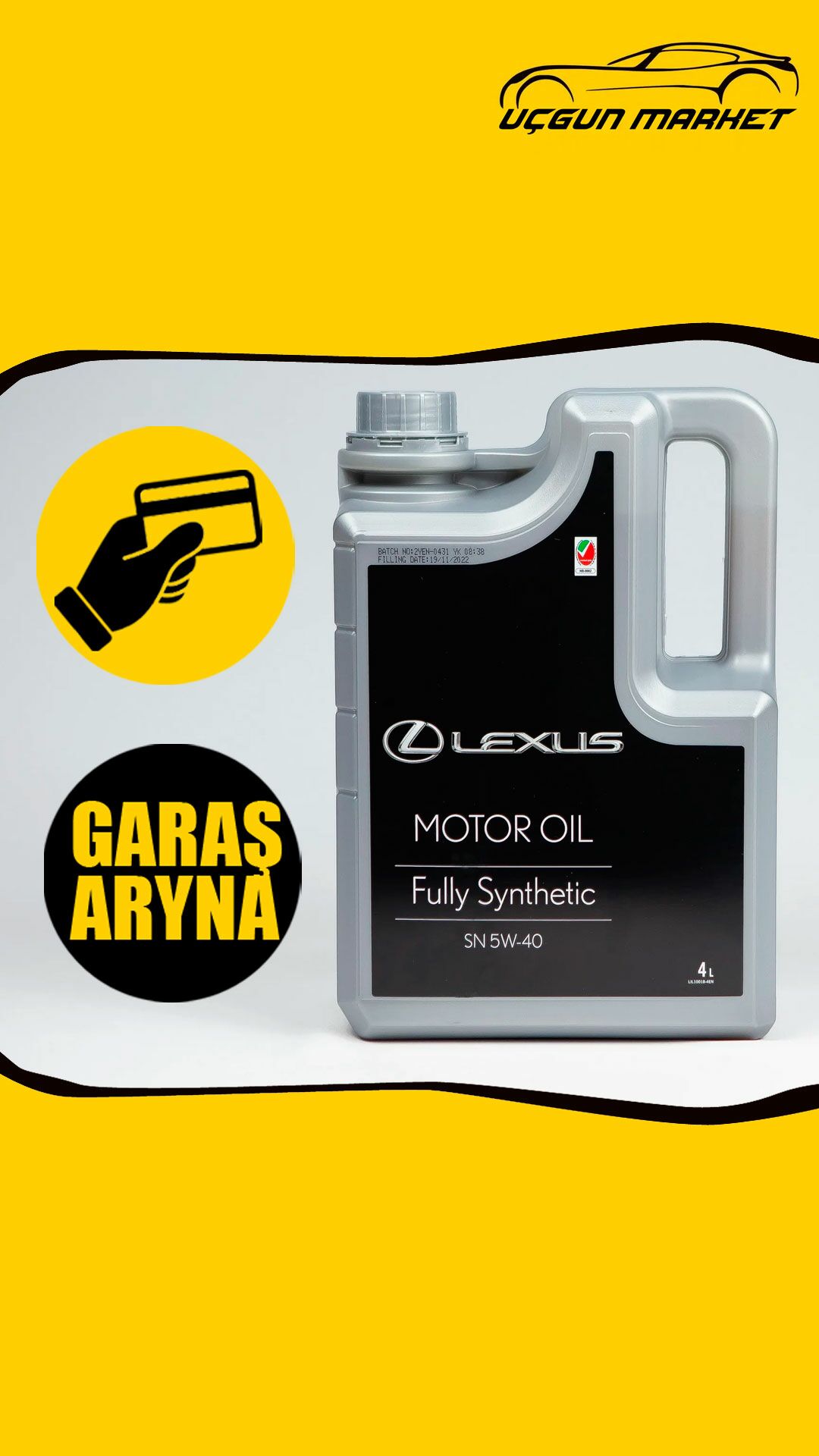 LEXUS 5w40 MOTOR YAGY МАСЛО - Büzmeýin - img 1