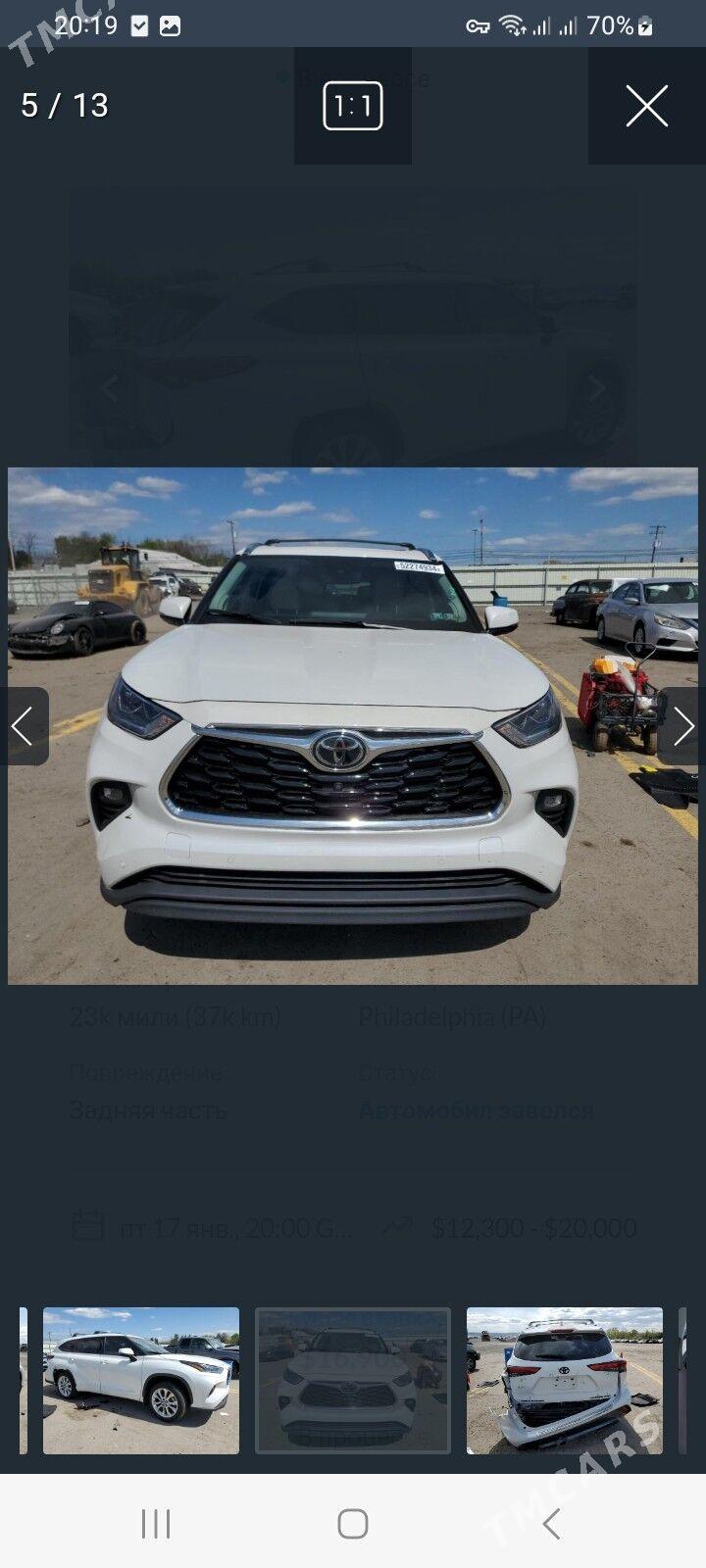 Toyota Highlander 2021 - 700 000 TMT - Дашогуз - img 2