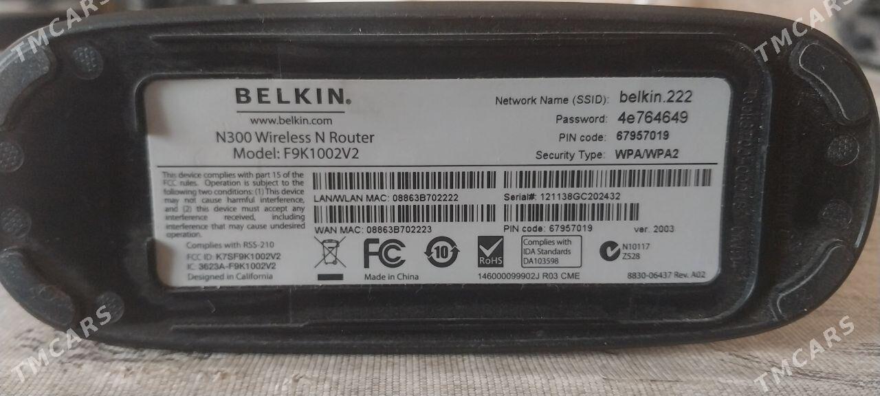 Маршрутизатора Belkin F9K1102 - Aşgabat - img 4