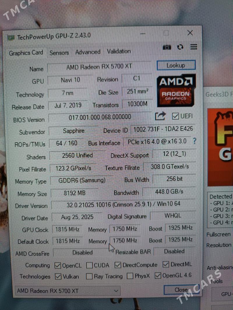 AMD Rx 5700 xt - ул. Советская (Гарашсызлык шаёлы) - img 5