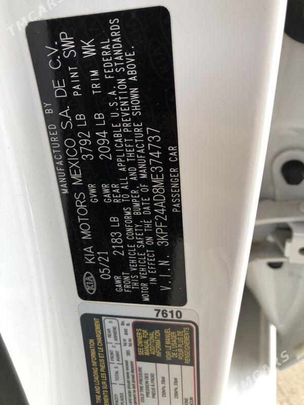 Kia Forte 2021 - 220 000 TMT - Büzmeýin - img 3