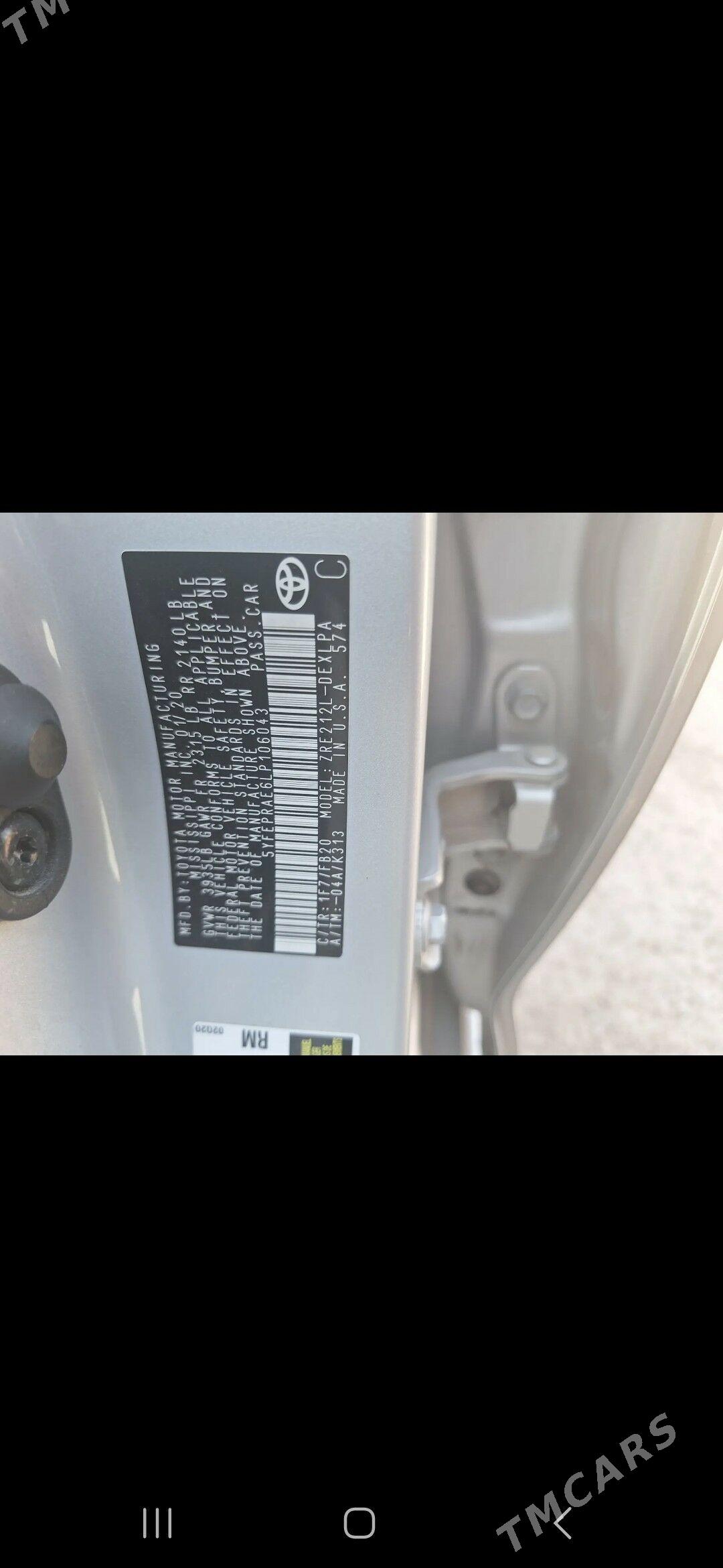 Toyota Corolla 2020 - 240 000 TMT - Daşoguz - img 4