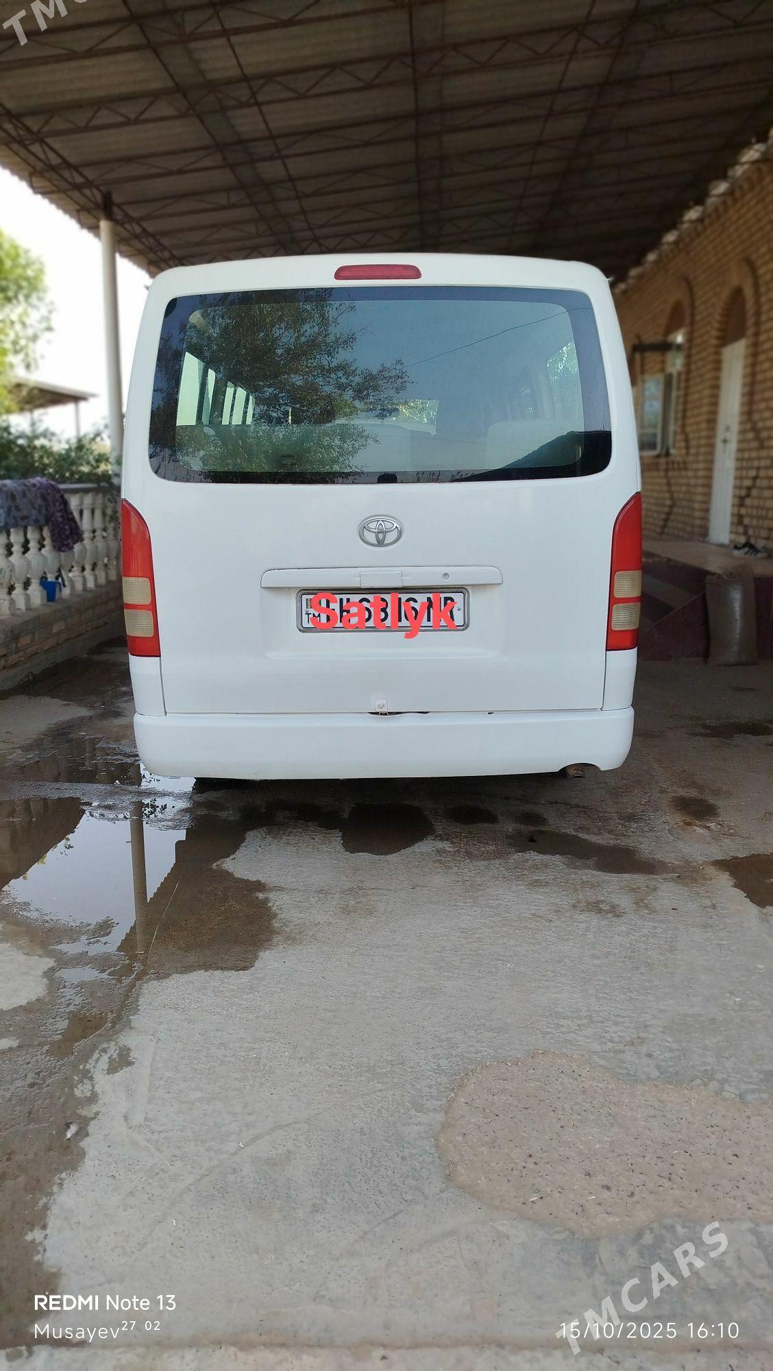 Toyota Hiace 2007 - 240 000 TMT - Ёлётен - img 6
