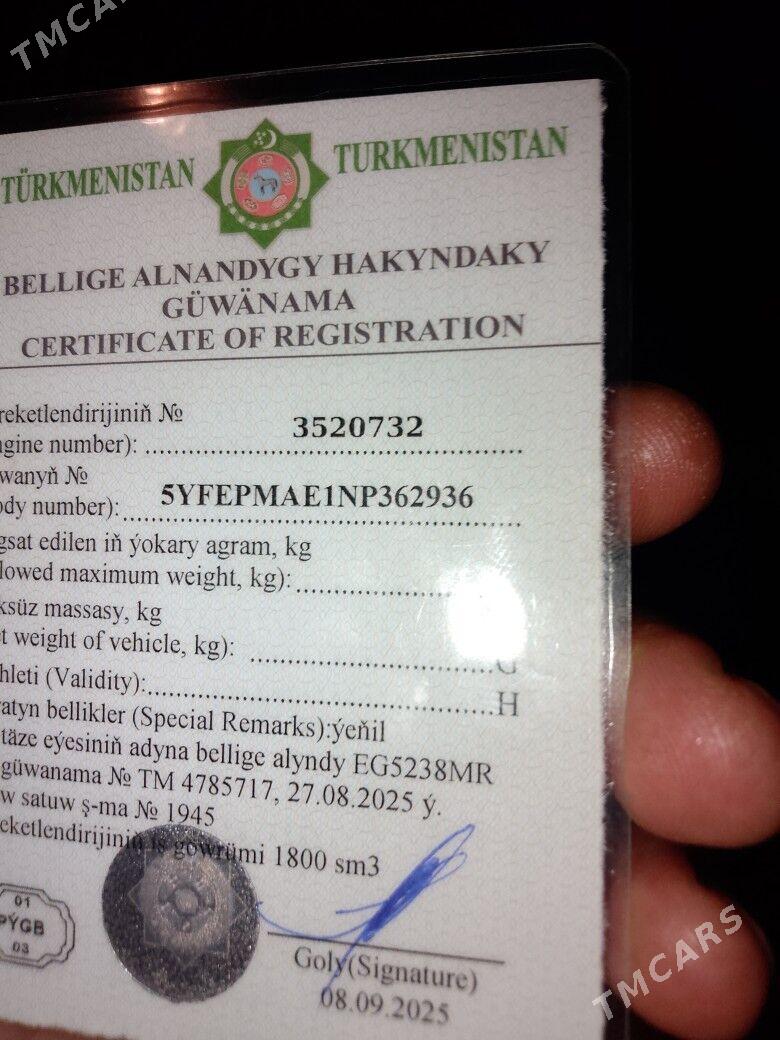 Toyota Corolla 2022 - 245 000 TMT - Улица Ататурка - img 9