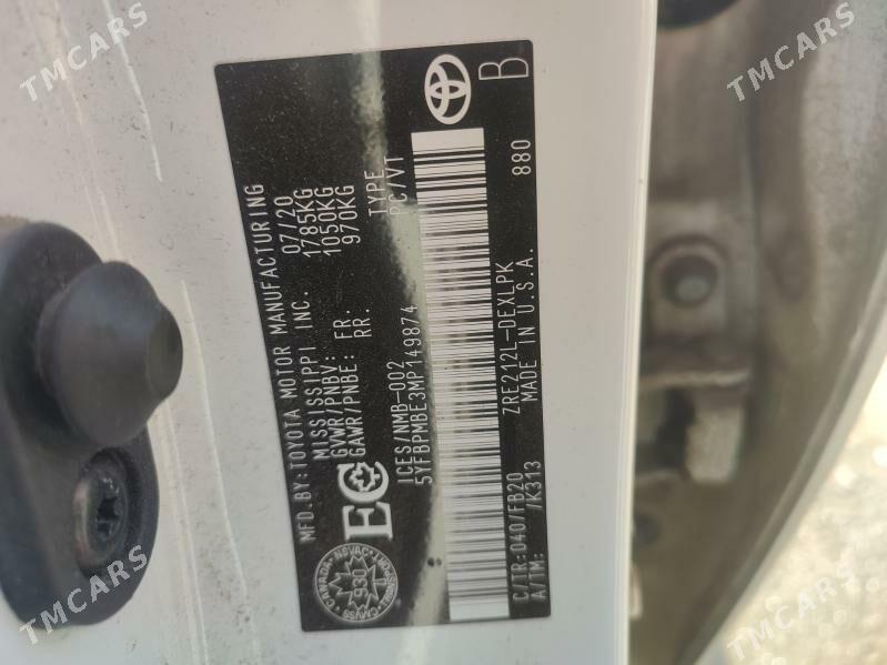 Toyota Corolla 2020 - 260 000 TMT - Mary - img 8