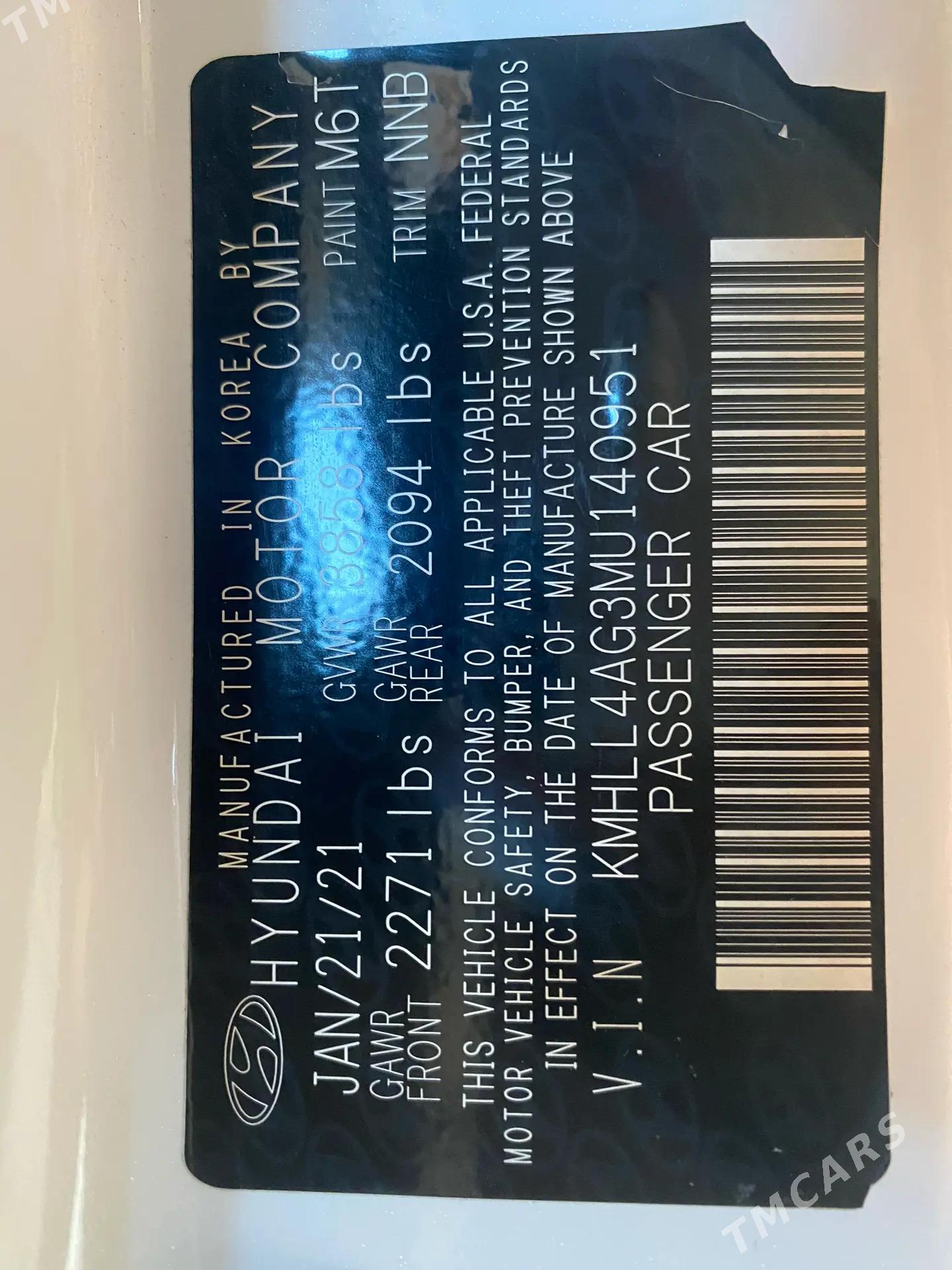 Hyundai Elantra 2021 - 225 000 TMT - Мары - img 2