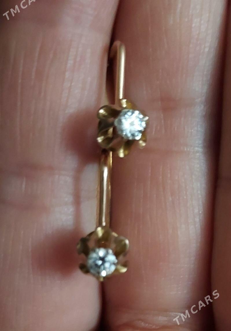 gyzyl bril золото брил серьги - Байрамали - img 2