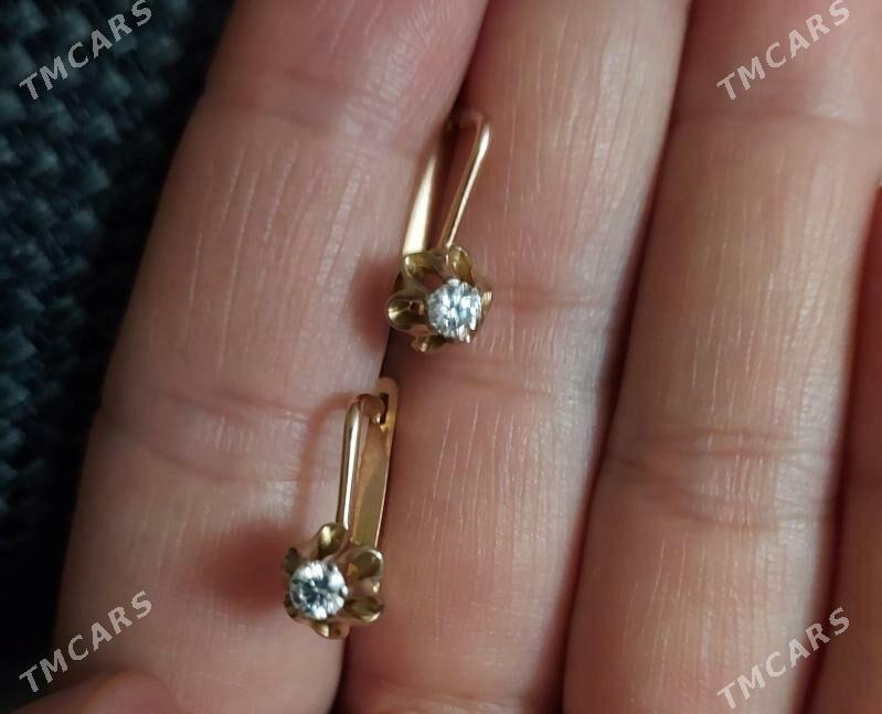 gyzyl bril золото брил серьги - Байрамали - img 3