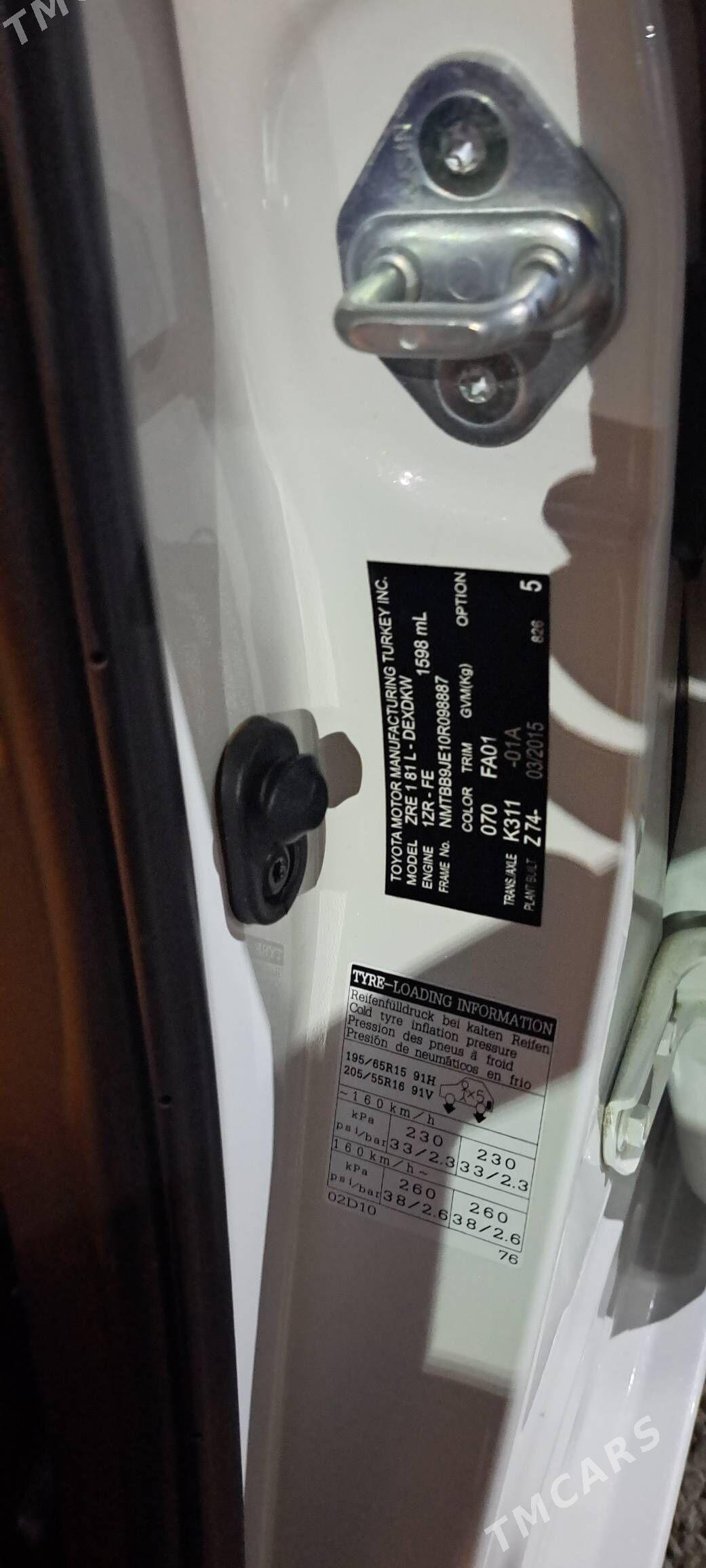 Toyota Corolla 2015 - 250 000 TMT - Ашхабад - img 9