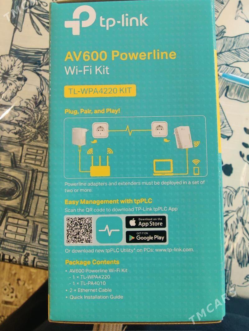 TP-Link AV600 Powerline Wi-Fi - Türkmenbaşy - img 3