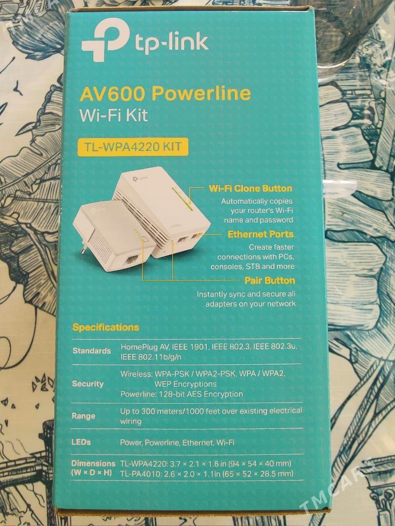 TP-Link AV600 Powerline Wi-Fi - Türkmenbaşy - img 4