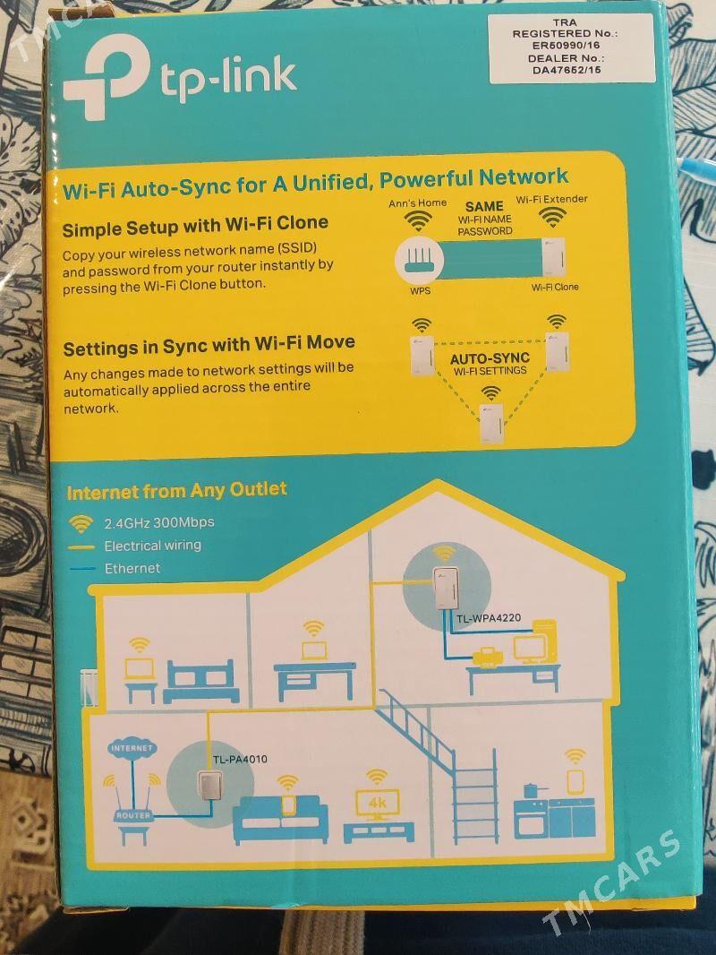TP-Link AV600 Powerline Wi-Fi - Türkmenbaşy - img 2