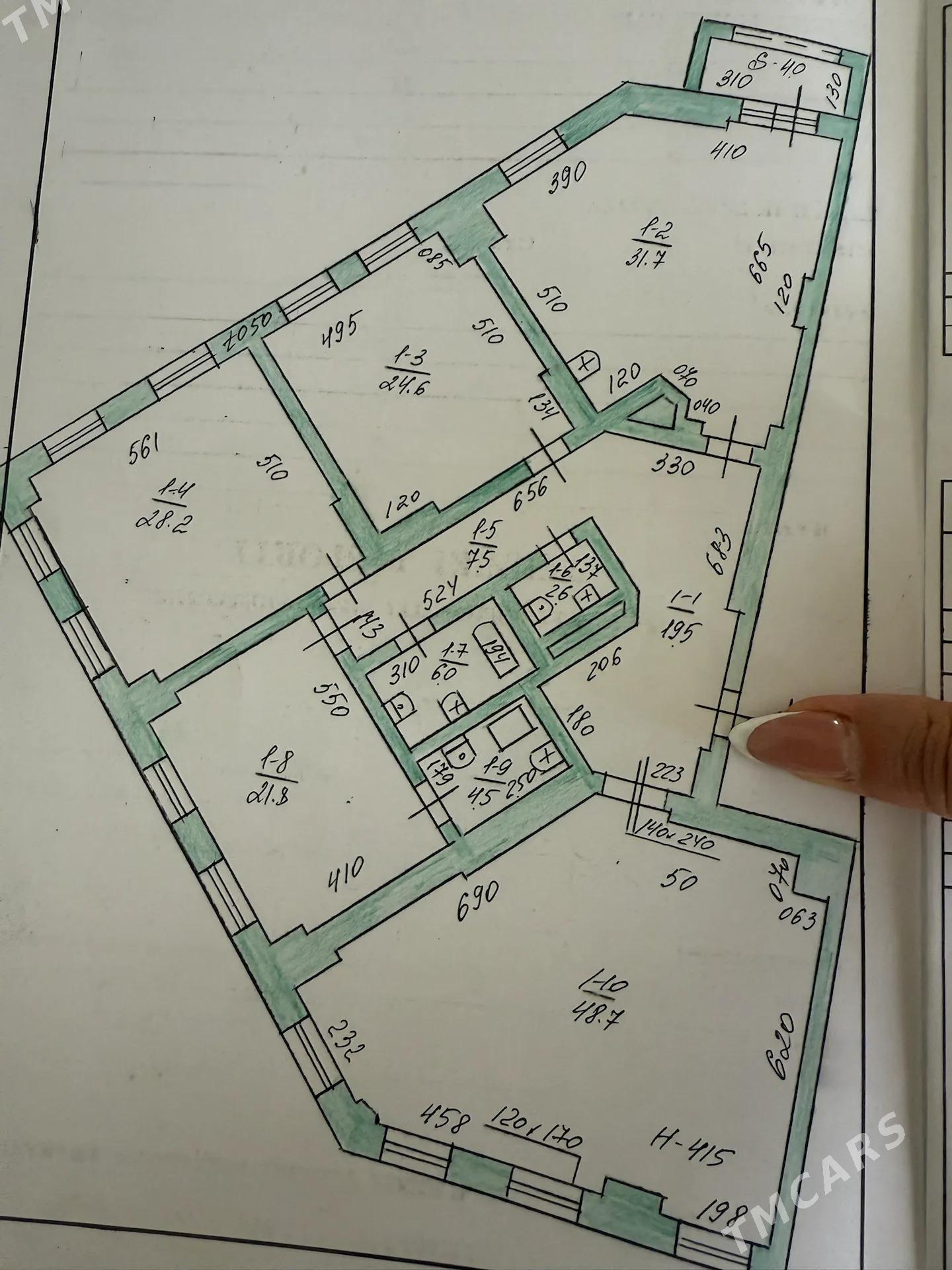 neftegaz elitka satlyk 4 komna - Ашхабад - img 2
