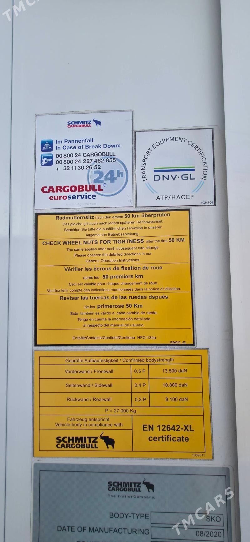Schmitz Cargobull 2020 - 1 078 000 TMT - Aşgabat - img 8