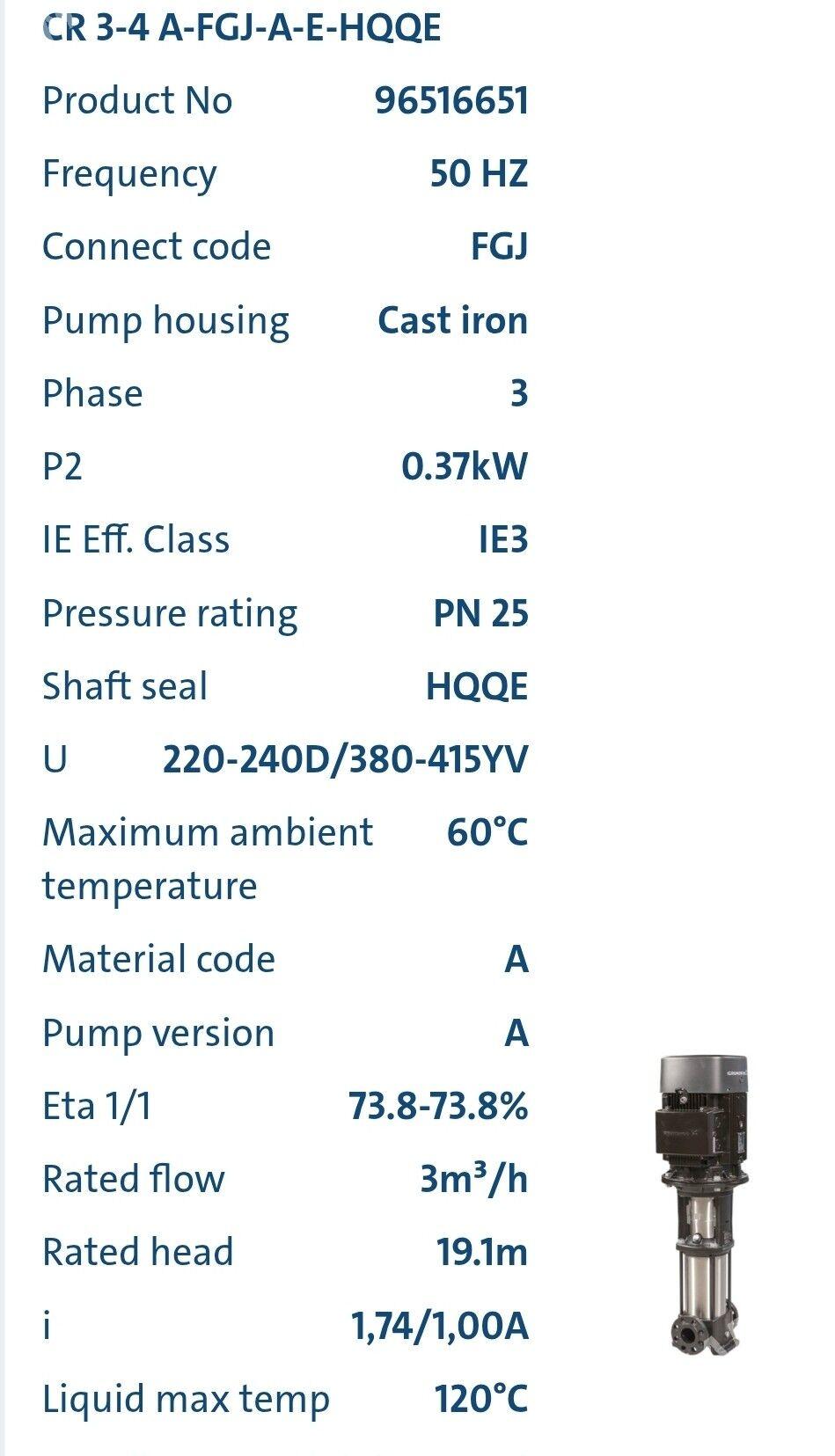 GRUNDFOS nasos CR 3-4 A-FGJ - Aşgabat - img 2