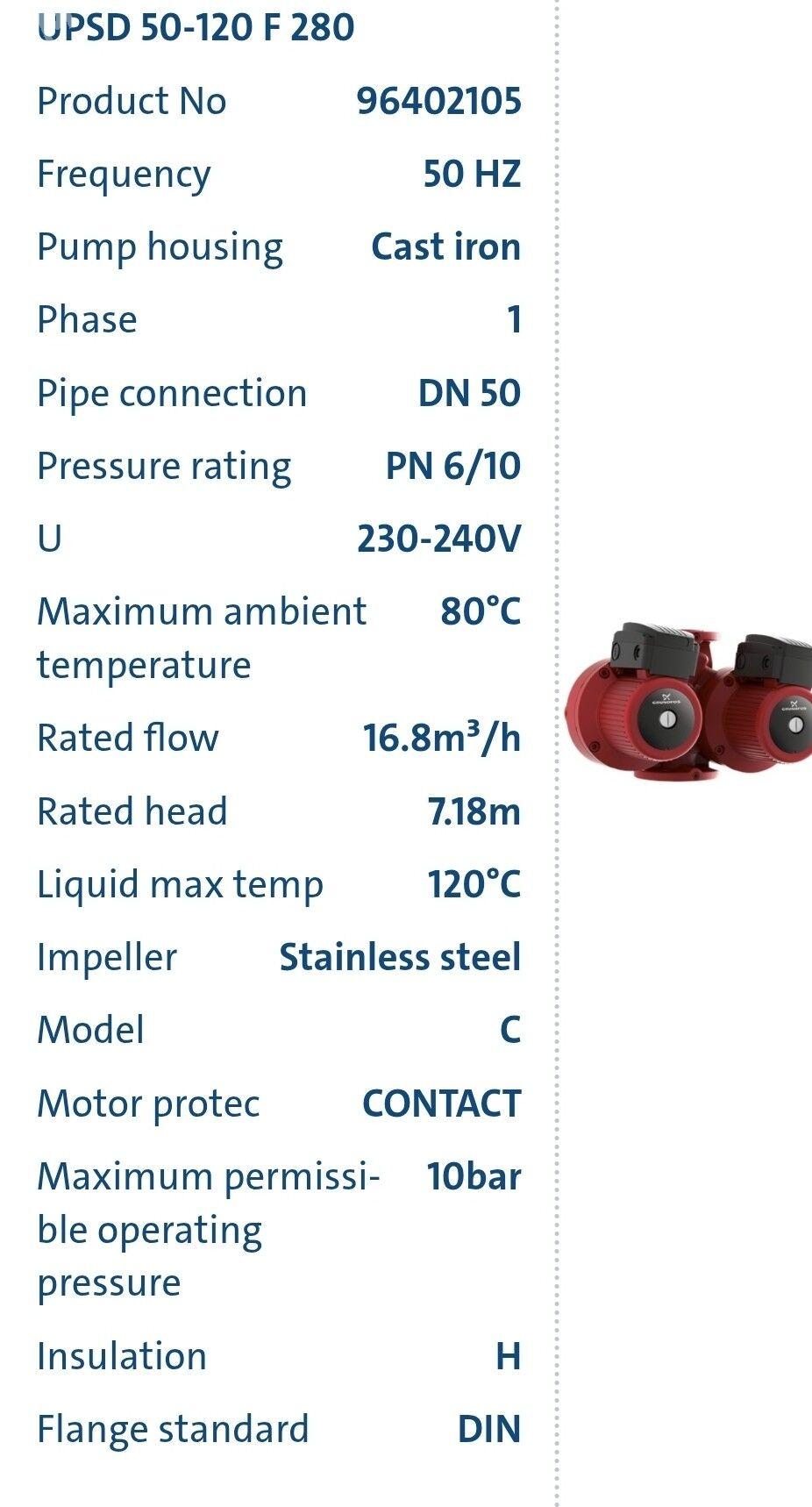 GRUNDFOS nasos UPSD 50-180 F - Aşgabat - img 2