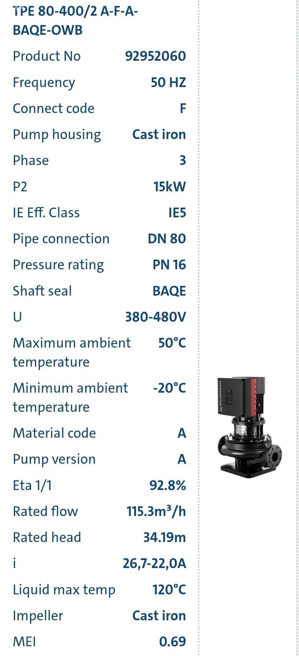 GRUNDFOS nasos TPE 80-400/2 - Aşgabat - img 2