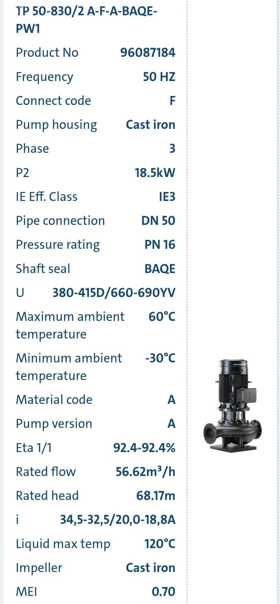 GRUNDFOS nasos TP 50-830/2 - Ашхабад - img 2