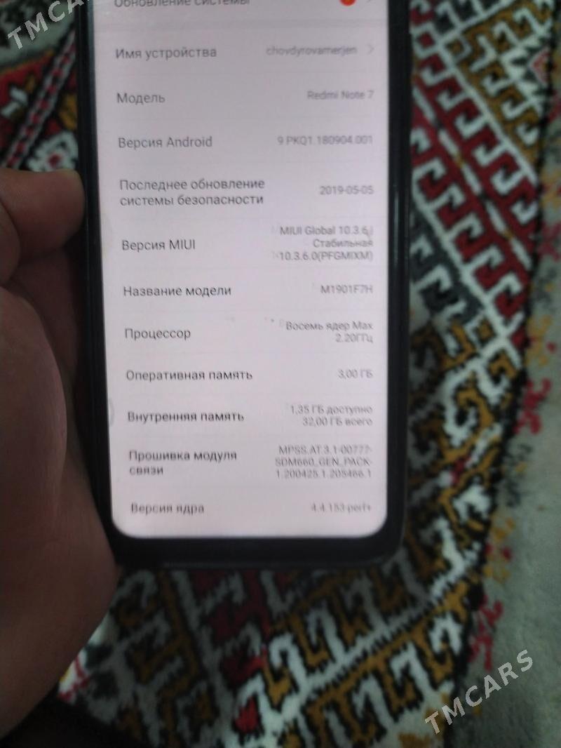 REDMİ NOT 7 3/32 - етр. Туркменбаши - img 1