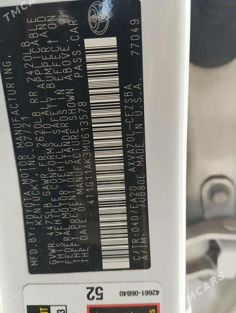 Toyota Camry 2021 - 320 000 TMT - Baýramaly - img 8