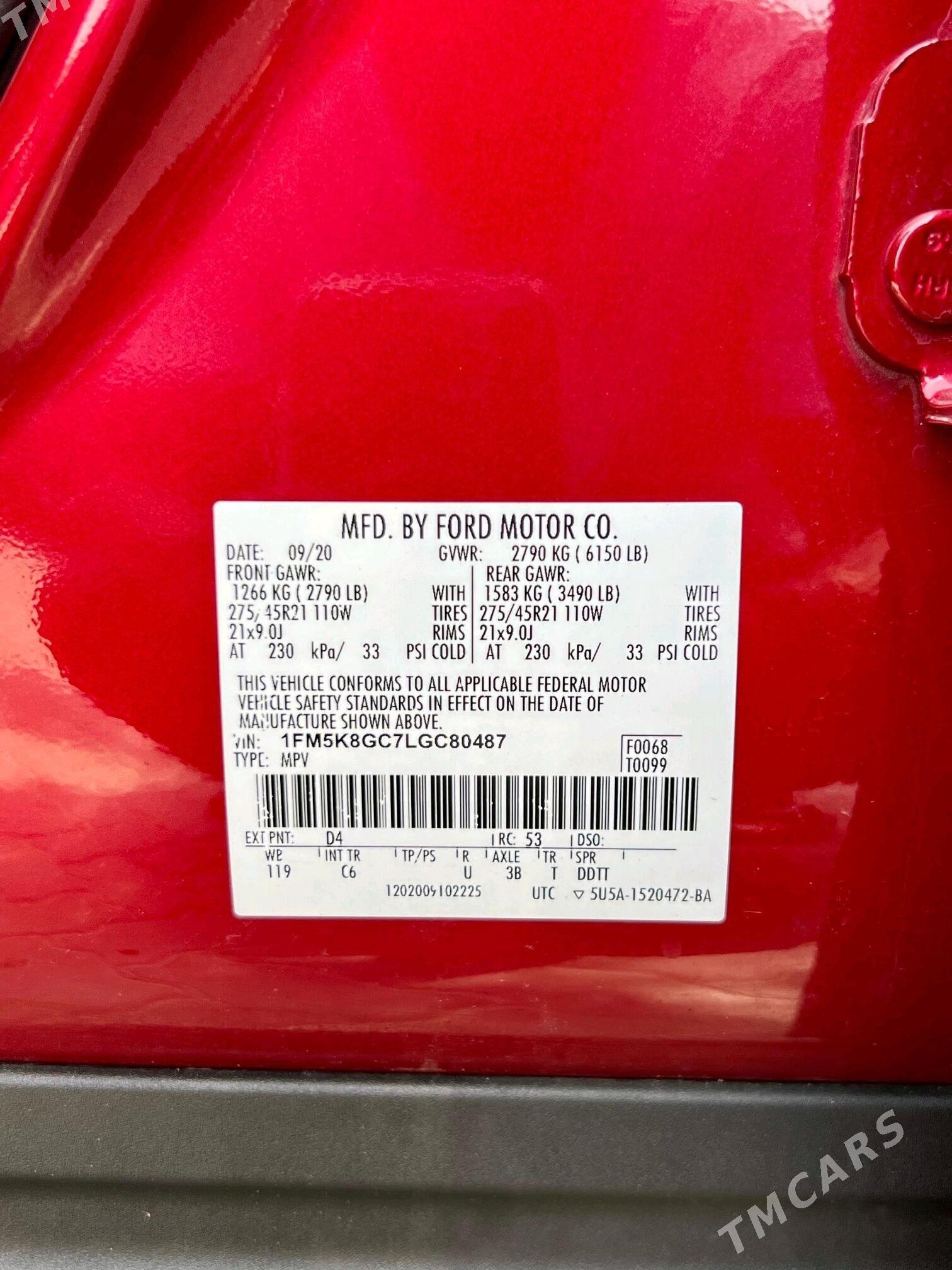 Ford Explorer 2020 - 560 000 TMT - Balkanabat - img 9