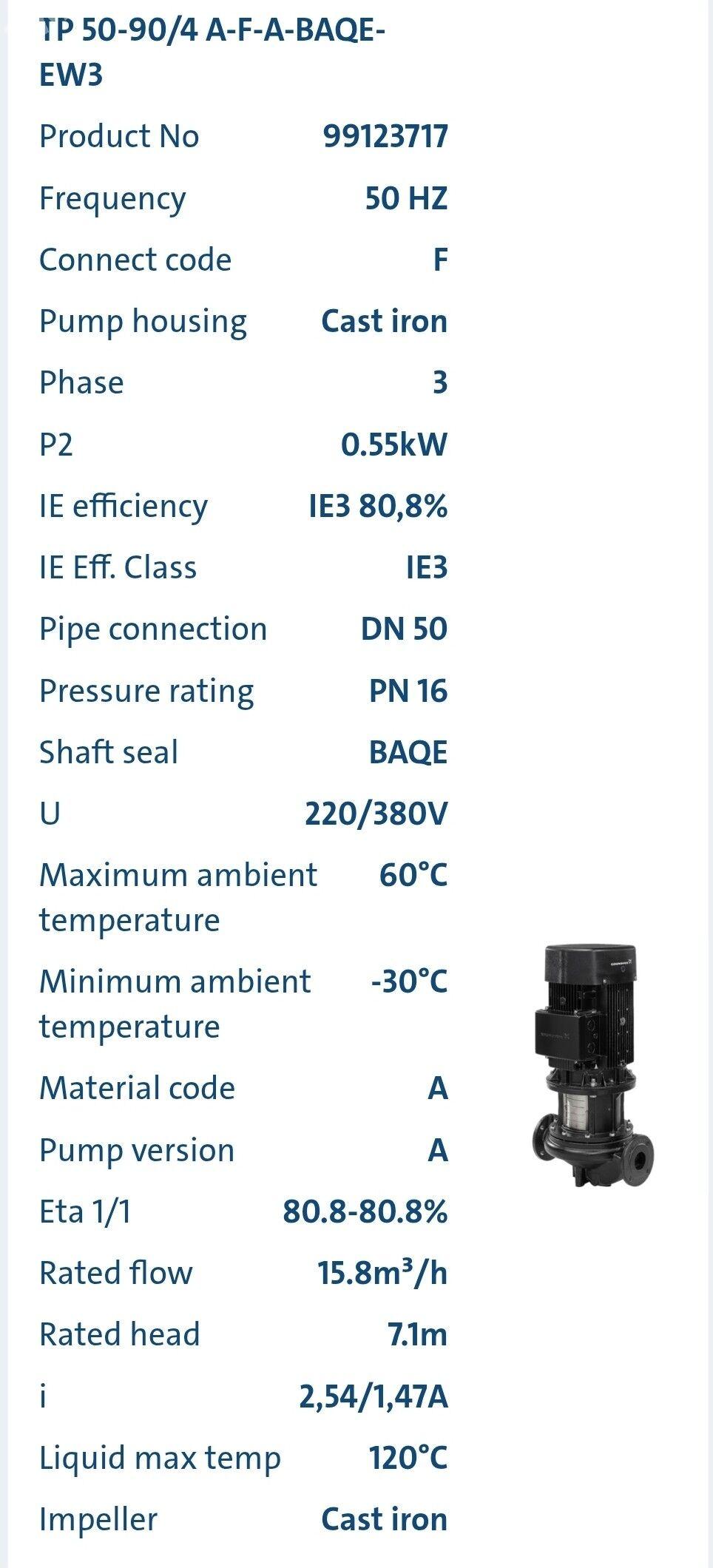 GRUNDFOS nasos TP 50-90/4 - Aşgabat - img 2