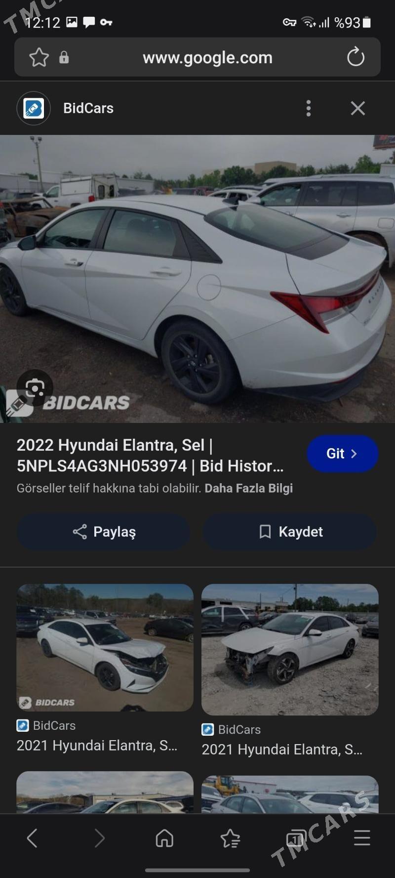 Hyundai Elantra 2022 - 248 000 TMT - Ашхабад - img 3