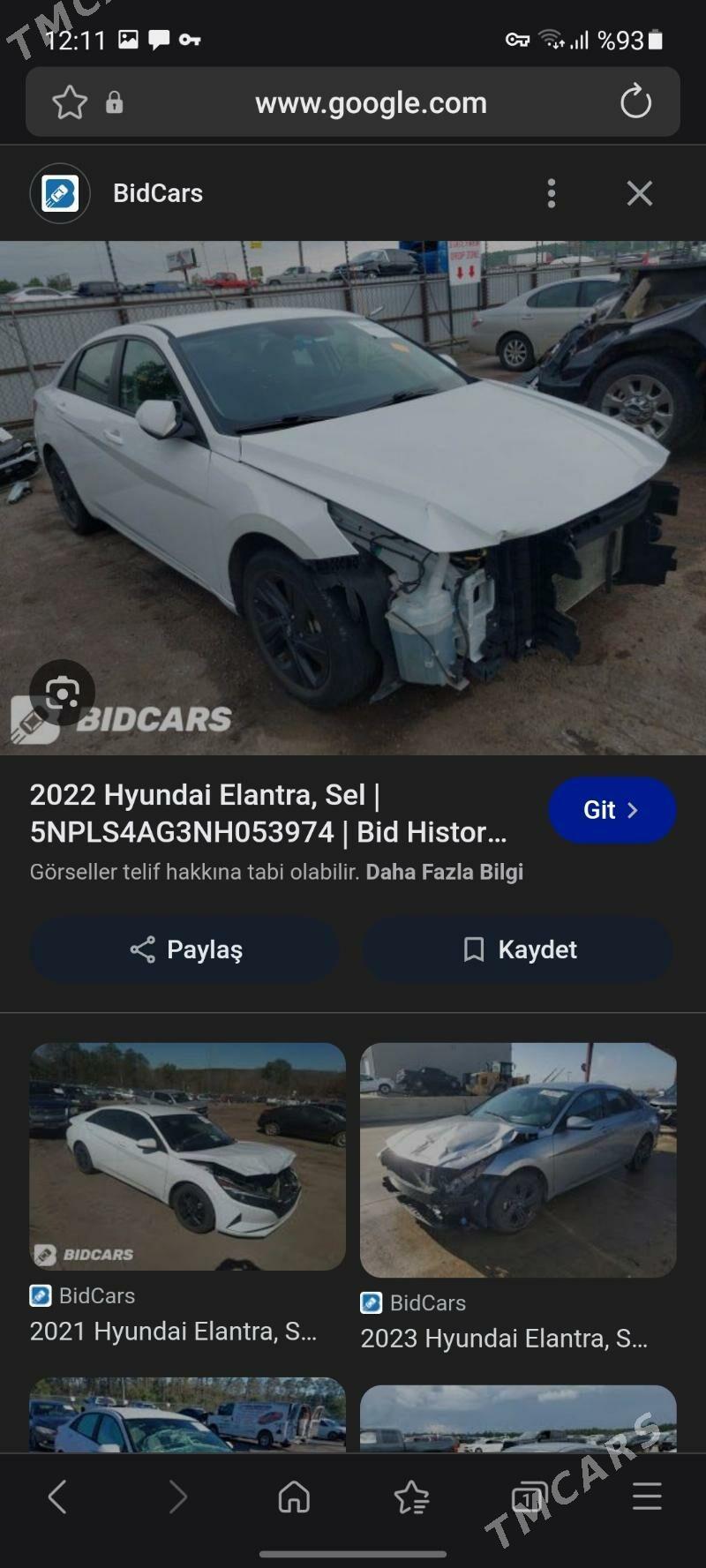 Hyundai Elantra 2022 - 248 000 TMT - Ашхабад - img 4
