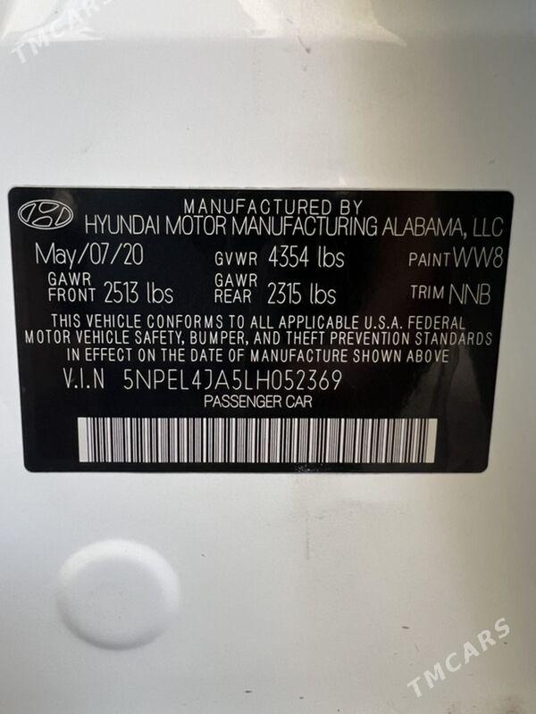 Hyundai Sonata 2020 - 265 000 TMT - Ашхабад - img 9
