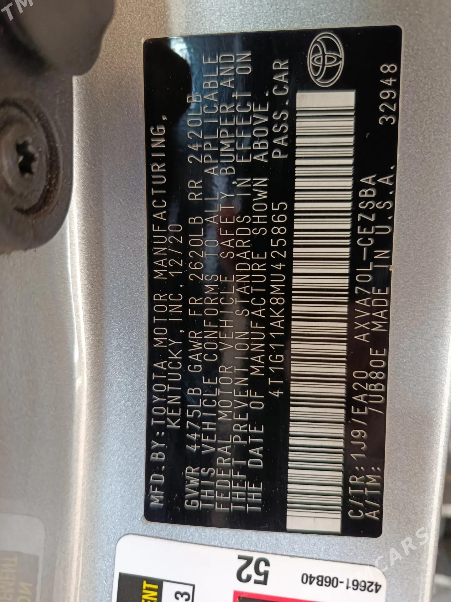 Toyota Camry 2020 - 320 000 TMT - Murgap - img 10