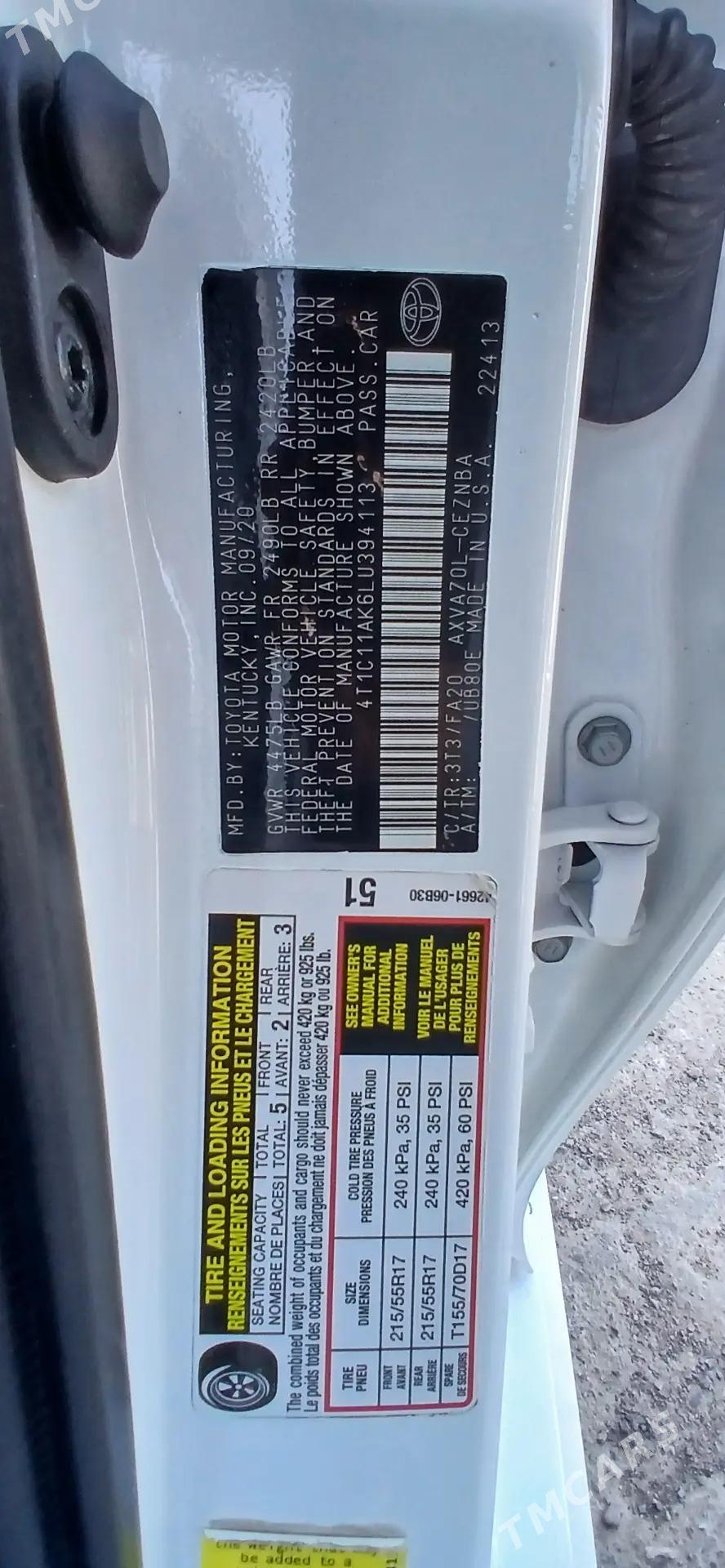 Toyota Camry 2020 - 295 000 TMT - Гарабекевюл - img 6