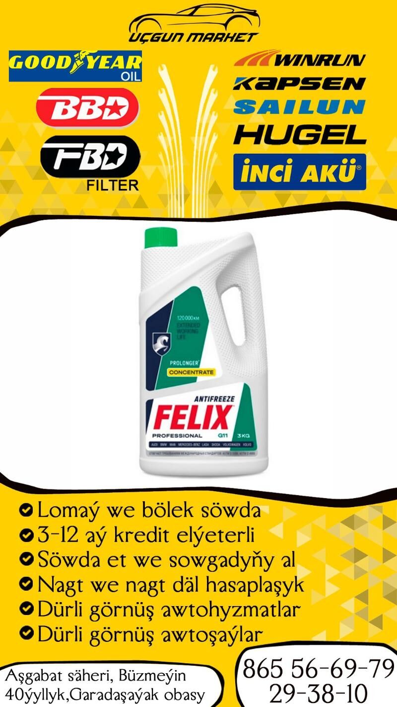 ANTIFRIZ FELIX G11 YASYL АНТИФ - Aşgabat - img 1