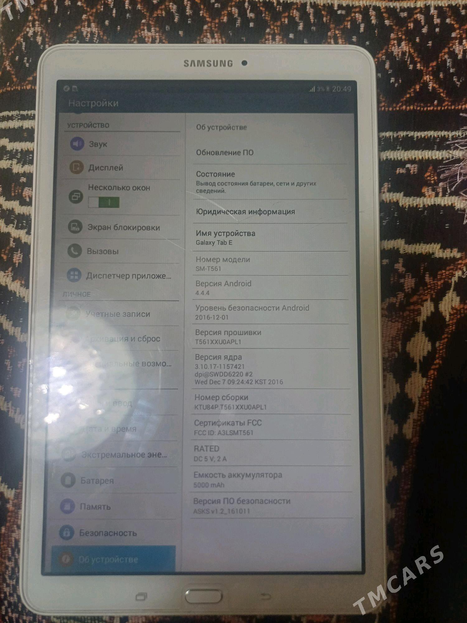 samsung tab e - Ашхабад - img 1