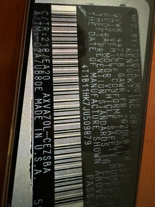 Toyota Camry 2018 - 330 000 TMT - Ашхабад - img 7