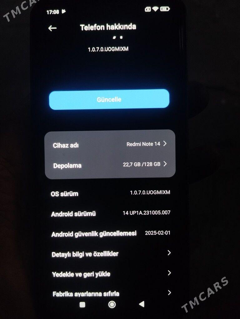 Redmi not 14 - Gurbansoltan Eje - img 1