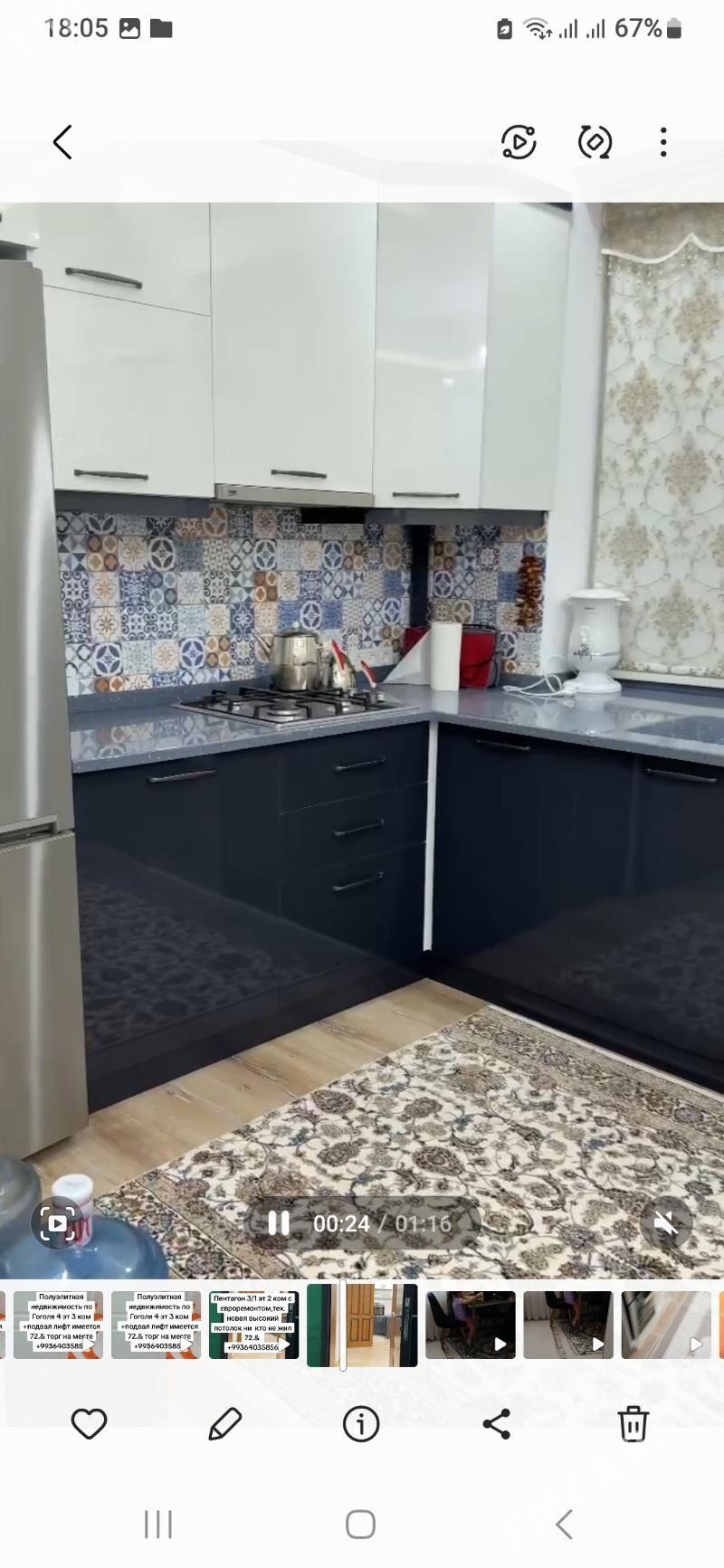 ПЕНТАГОН 3/1ЭТ 2 КОМ - Türkmenbaşy şaýoly - img 3