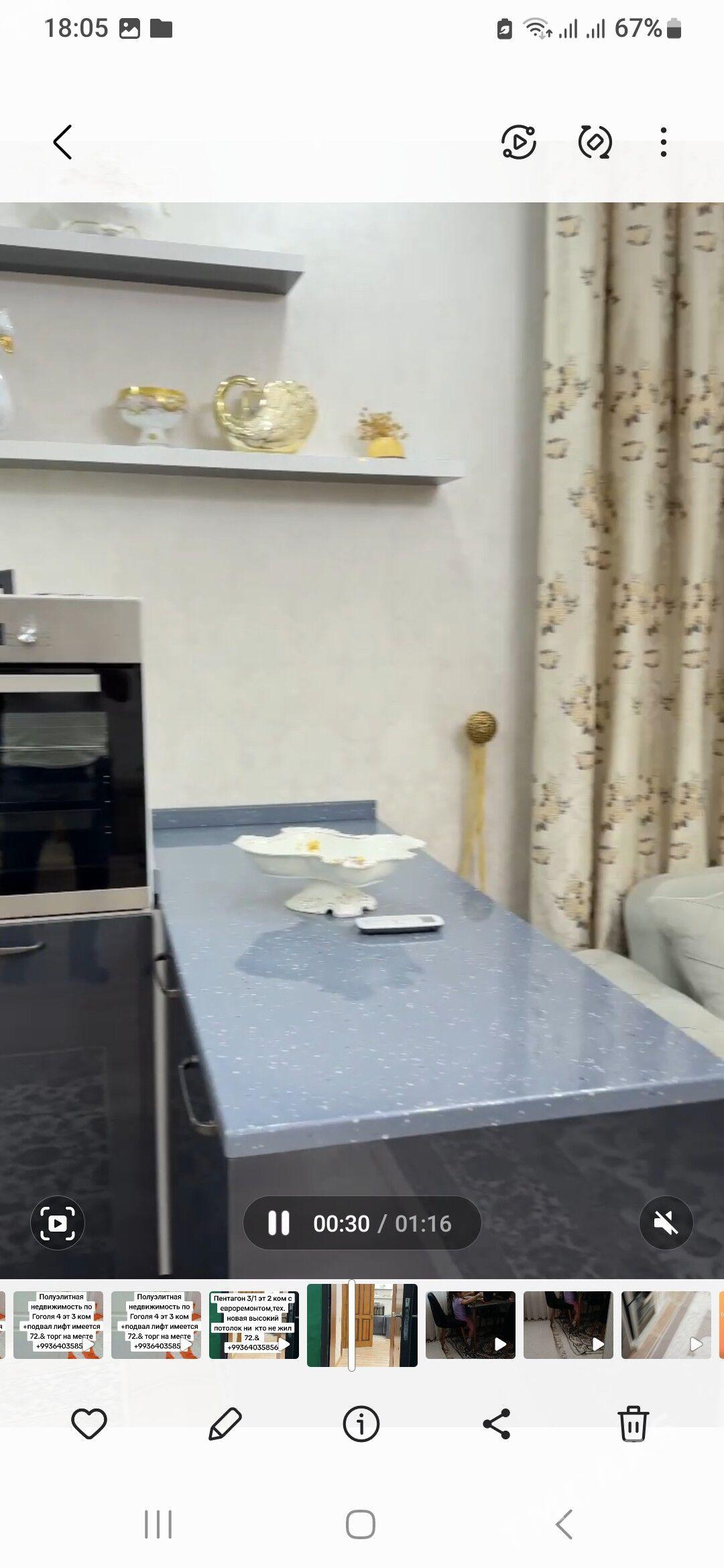 ПЕНТАГОН 3/1ЭТ 2 КОМ - Türkmenbaşy şaýoly - img 2