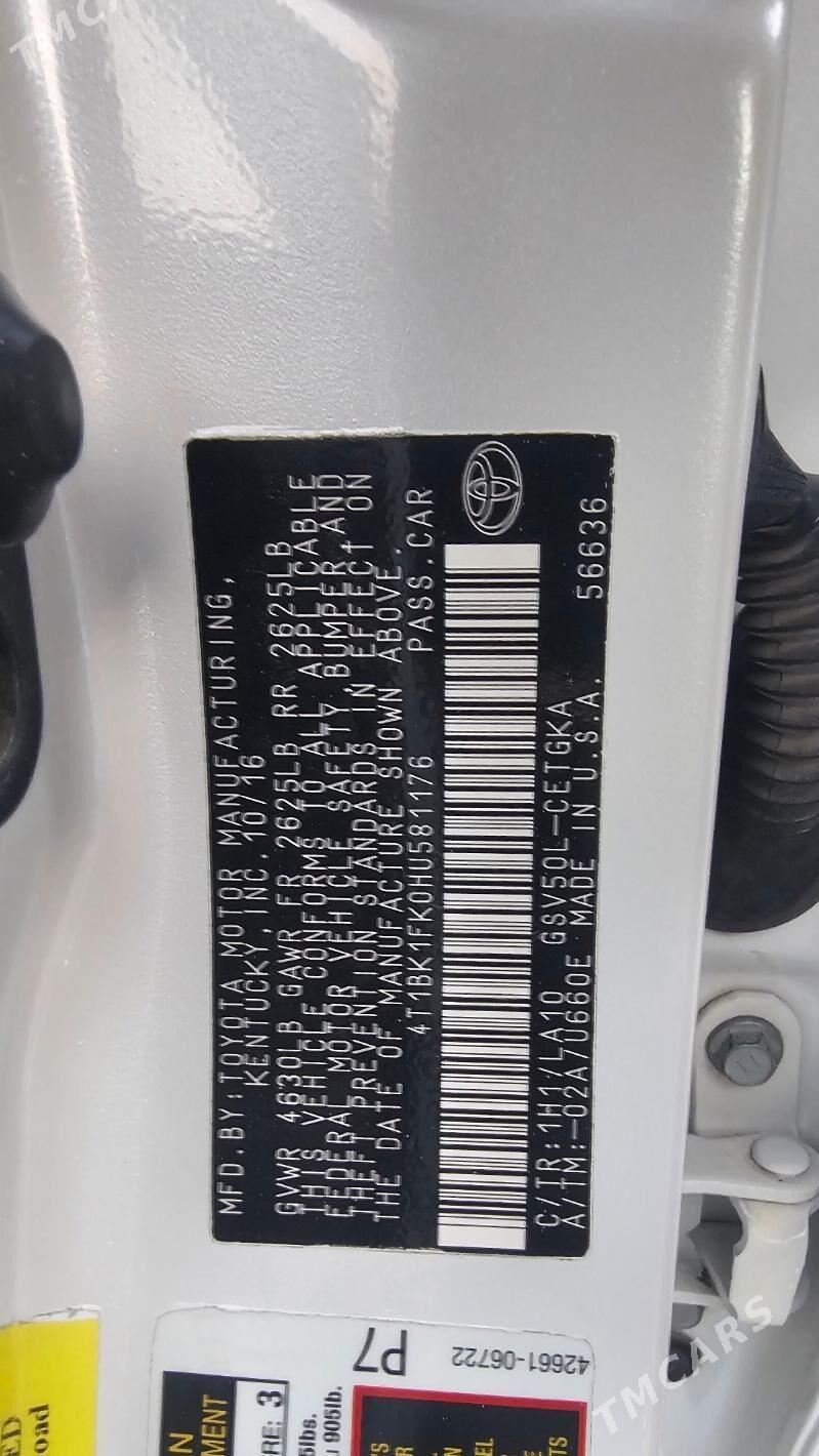 Toyota Camry 2017 - 340 000 TMT - Mary - img 9