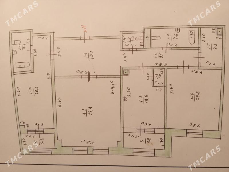 3kom.4et.177kw. Balsheker - ул. Подвойского (Битарап Туркменистан шаёлы) - img 7