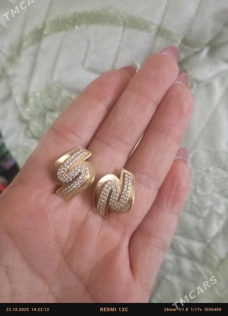 Серьги золотоые - Türkmenabat - img 3