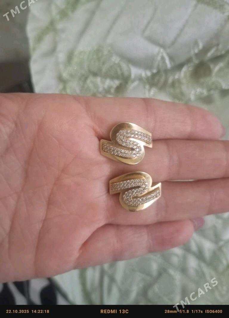 Серьги золотоые - Türkmenabat - img 2