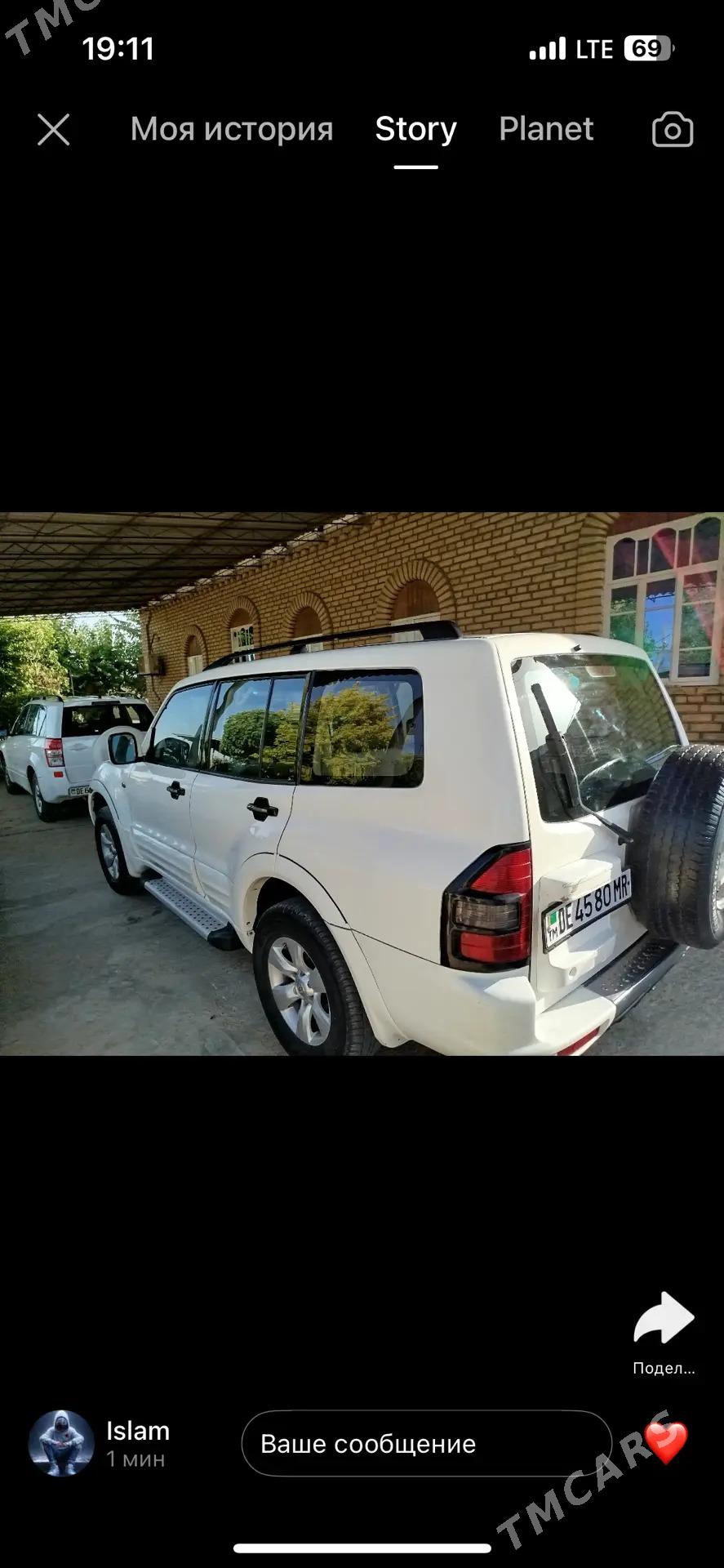 Mitsubishi Pajero 2002 - 130 000 TMT - Ёлётен - img 1