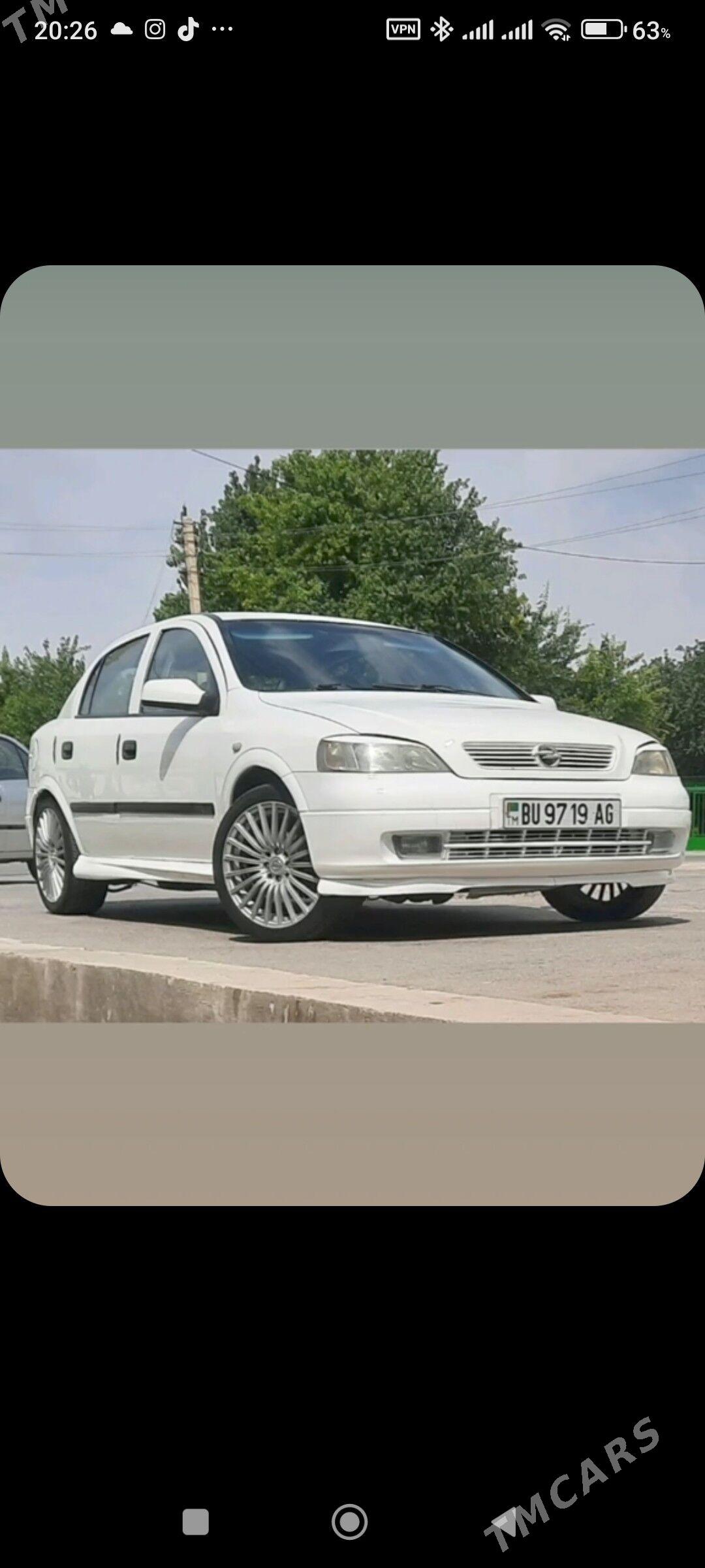 Opel Astra 2001 - 80 000 TMT - Ашхабад - img 2