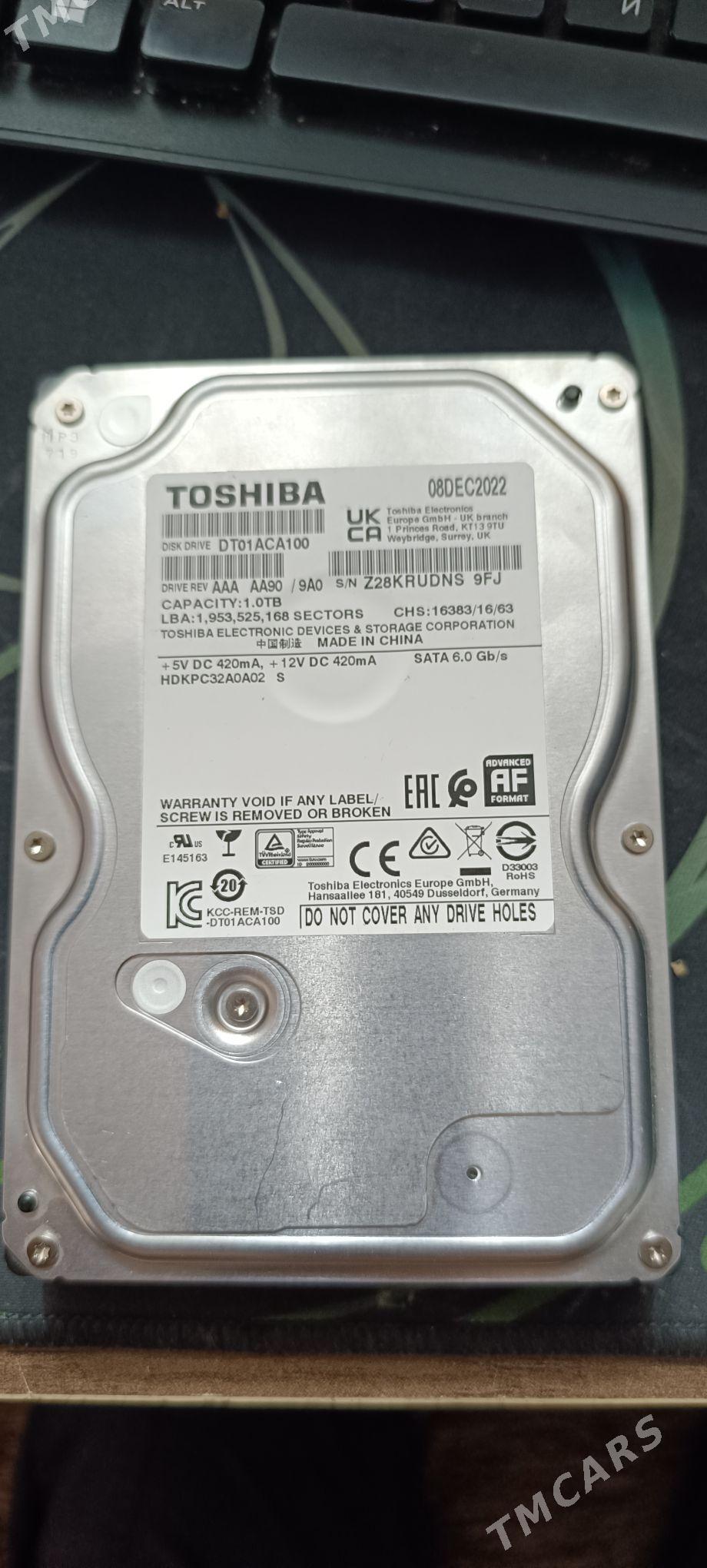 Жесткий диск TOSHIBA 1TB - 30 мкр - img 2