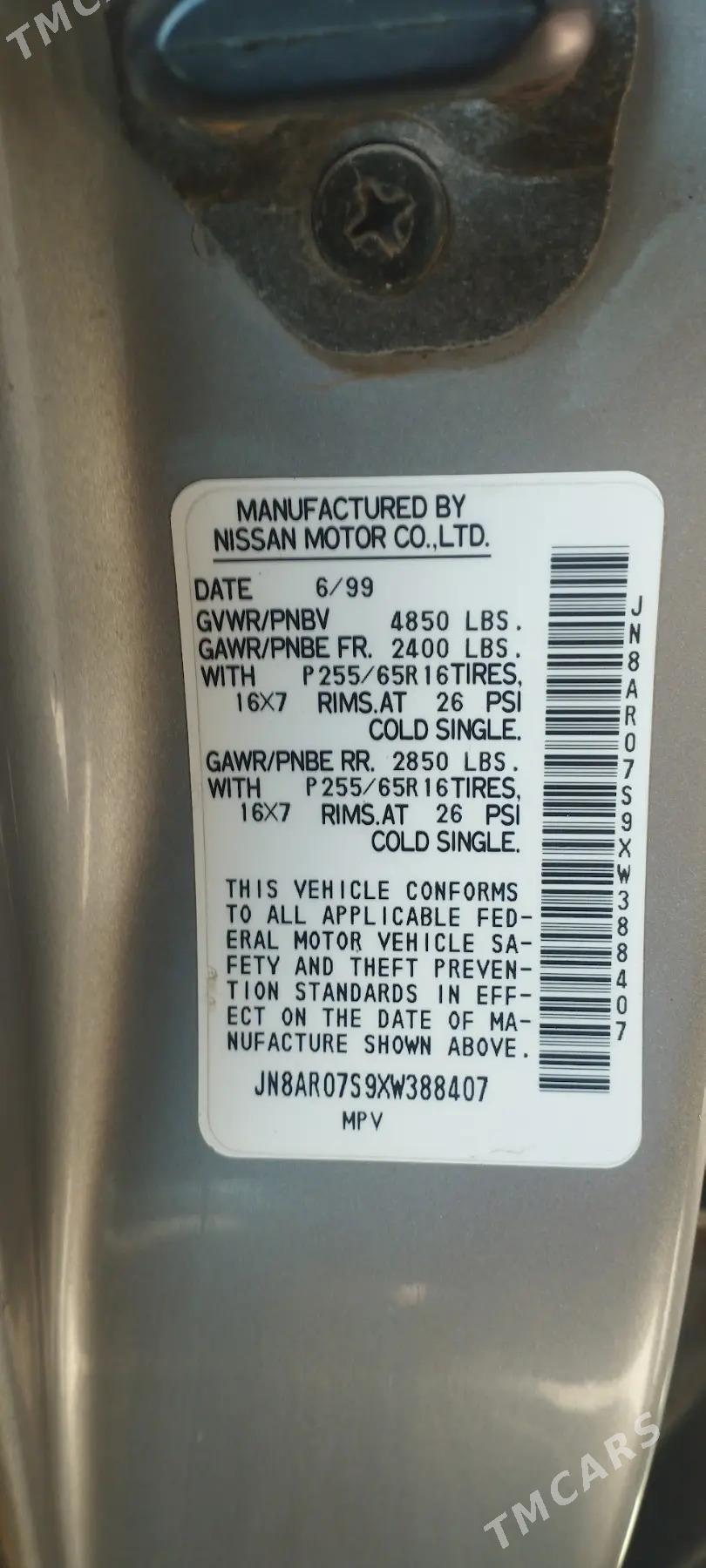 Nissan Pathfinder 1999 - 125 000 TMT - Türkmenbaşy etr. - img 4