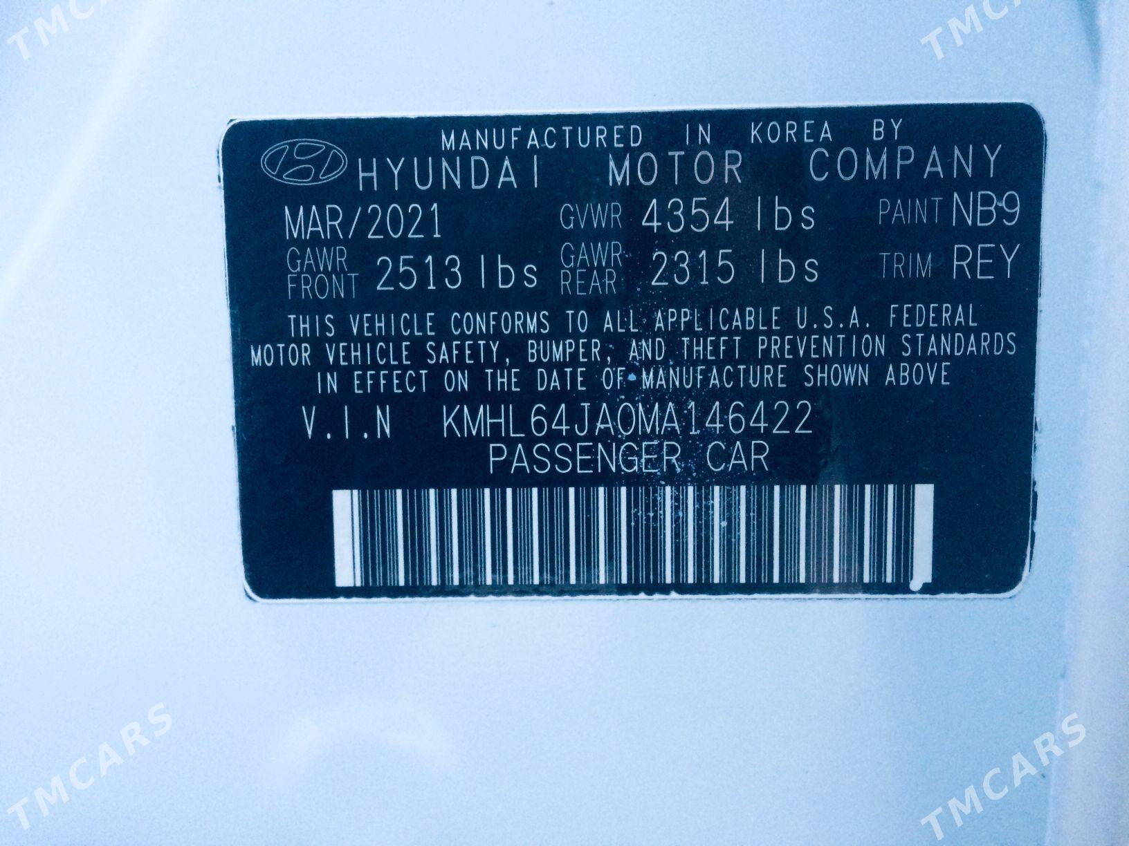 Hyundai Sonata 2021 - 285 000 TMT - Täze zaman - img 5