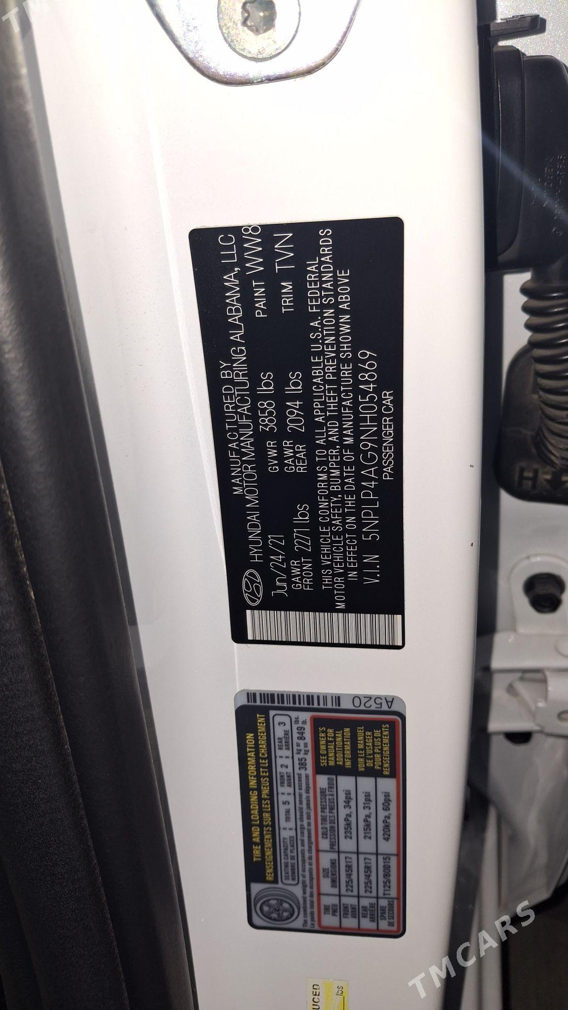 Hyundai Elantra 2021 - 260 000 TMT - Ашхабад - img 10