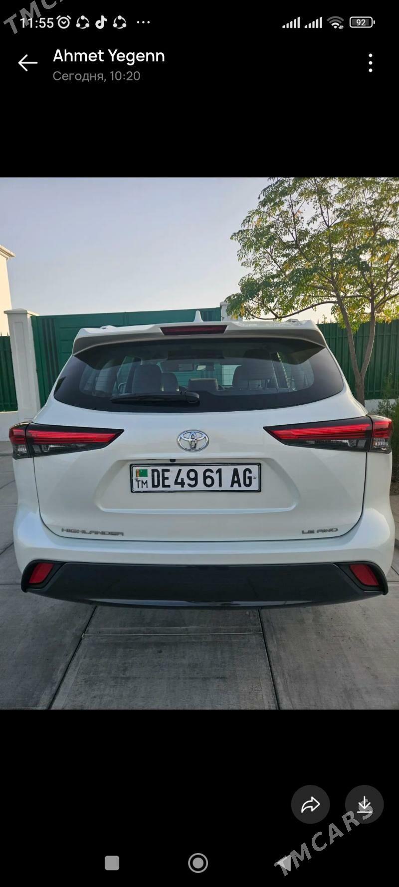 Toyota Highlander 2020 - 485 000 TMT - Aşgabat - img 1